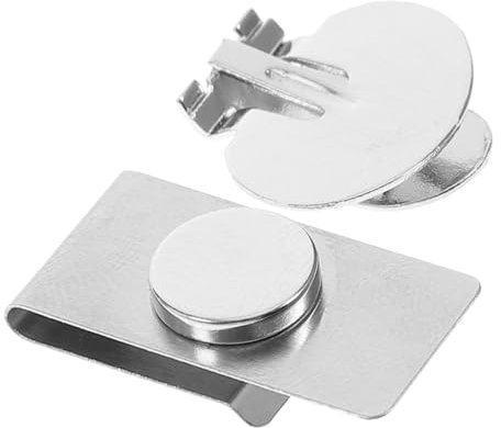 CLISPEED 1 Paar Magnetische Krawattenklammer bleibt Kragen für Männer Kragenstangenstift Kragenstäbchen für Männer Krawattenklammern für Herren Unsichtbares Krawattenverschluss Silber