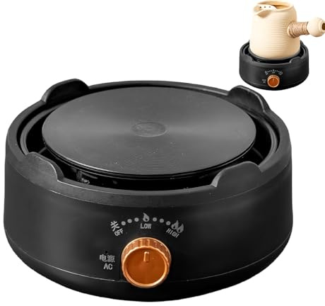 ETUCYNG Cottura Elettrica Portatile,Elettrico Monoblocco - Fornello da Cucina Regolabile per Bollitore e Cottura Interni Esterni Campeggio Picnic