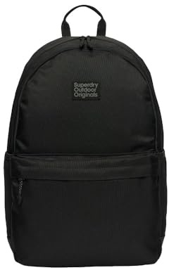 Superdry Damen Classic Patch Montana Rucksack Schwarz/Schwarz 1SIZE