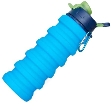 YNPQTDS Gobelet pliable avec couvercle, bouteille d'eau portable en silicone de qualité alimentaire – Tasse de camping pliable – pour plage, avion, stade, été, cour, extérieur, jardin, parc, camping