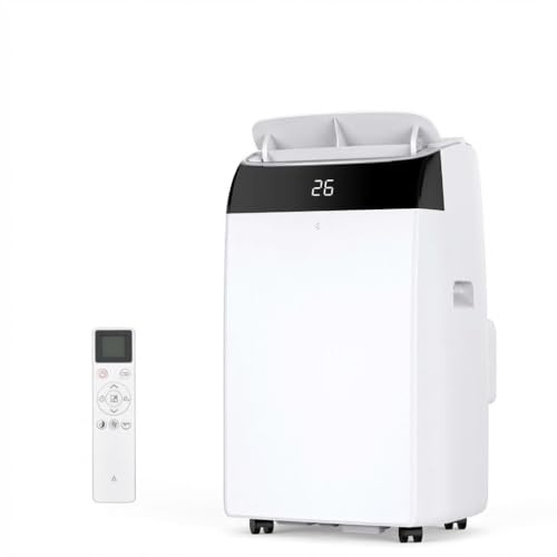 Air Conditioner, 12000BTU Portable Air Conditioner, 3-in-1 with Cooling, Dehumidifier 35L/Day, Sleep Mode&Fan with 2 Speeds, 24 Hour Timer & Window Venting Kit for Room, Office