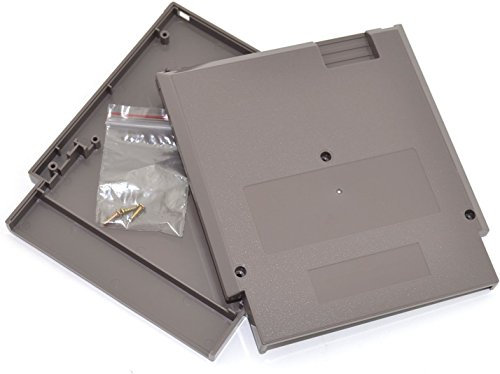 Gray Juego láser carcasa 72 pines 8 bit tarjeta, diseño de Nintendo NES con 3 tornillos de repuesto