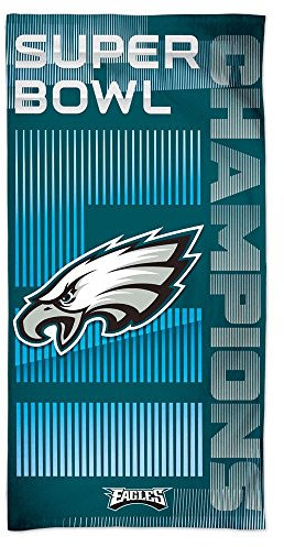 Wincraft Offizielles NFL Philadelphia Eagles Super Bowl Champions Strandhandtuch, 150x75 cm, Baumwolle, gemustert