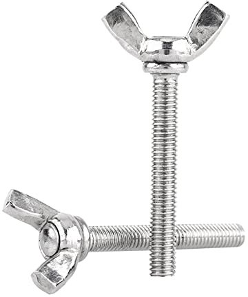 Viti a farfalla Viti a mano con alette a pollice in acciaio inox 5 pz M6 DIN316 304(M6×40mm)
