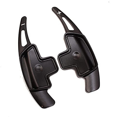 2 Stück Shift Paddle,MoreChioce Aluminiumlegierung Lenkrad Schaltwippe Schalthebel Verlängerung Schaltwippen Dekoration Kompatibel mit A B C E GLE Klasse W176 W205 W246 C117 W218,Schwarz