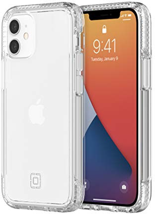 Incipio Slim Case Compatible with iPhone 12 Mini (5.4 Inches), 4.25 m Drop-Resistant, Qi Compatible Cover, Extremely Robust Mobile Phone Case, Shock-Absorbing Case, Transparent, IPH-1885-CLR