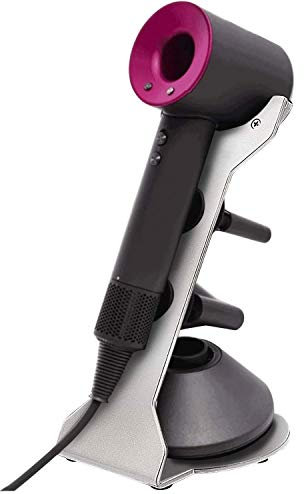 Luchs – Ständer für Dyson Supersonic Haartrockner Halterung Haartrockenhalter Organizer Fönhalter zum Abstellen (Silber)