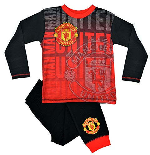 Manchester United Pyjama Officiel FC pour Enfants | Pyjama de Nuit pour Enfants du Club de Football