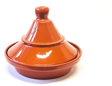 Verano Spanish Ceramics El Toro Large Authentic Terracotta Tagine - Home Cooking Kitchen Restaurant Dining Décor Dishware Cookware Crockery Casserole Food Cooking Pot Serving Dish Gift - 27cm