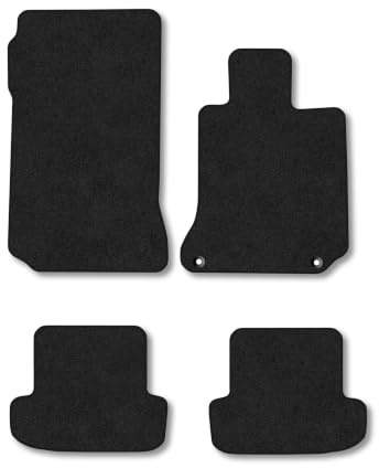 Mercedes E-Class (2010-2016) [Coupe] Carpet Car Mats | Black Edge Trim Tailored Fit Floor Mats Full Coverage Protection Accessories Easy Clean Anti Slip Made in the UK