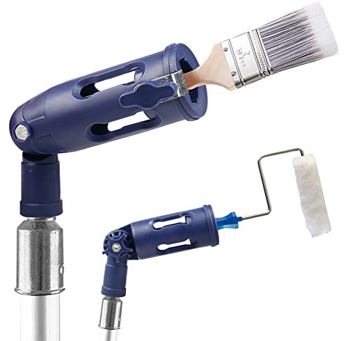 Multi-Angle Paint Brush Extender, Paint Roller Extension Pole, Adapter with Adjustable Angles for Extension Poles, Paint Edger Tool for High Ceilings