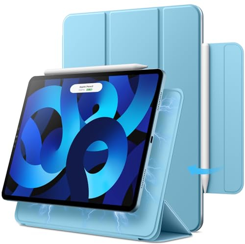 JETech Custodia Magnetica per iPad Air 11 M4/M3/M2, Air 5/4, Blu
