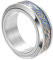 TQWSVUM Wikinger Keltischer Drachenring, Nordische Mythologie Tieramulett Spinner Ring Schmuck, Drehbarer Edelstahl Drachenschuppen Ehering Ring Für Männer Frauen 7-13(Gold,07)