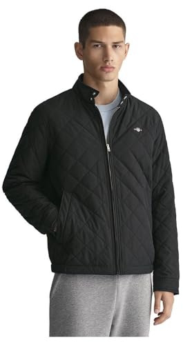 GANT Men's Quilted Windbreaker Evening Blue, black, XS