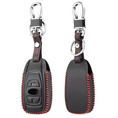Funda de Cuero para Llave de Coche, Funda Protectora para Mando a Distancia, Accesorios para Llavero de Carcasa para Subaru XV SV Forester BRZ