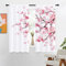 Vorhang mit Kirschmotiv, 106,7 x 160 cm, Sakura-Blumenmuster, Pflaumenblüten, japanischer Stil, Vorhänge, Wohnzimmer, Schlafzimmer, Fenstervorhänge, Behandlungsstoff, 1 Paar
