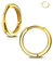 Jewseen 14K Gelbgold Nase Piercing Ring Helix Ohrringe Knorpel Tragus Piercing Ring Conch Daith Ohrringe für Männer Frauen Segmentklicker Gelbgold 8mm