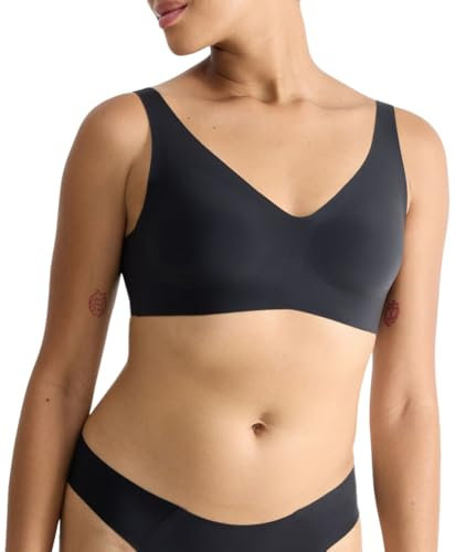 Sloggi Women's ZERO Feel 2.0 Soft Bra, Black, S