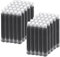 Cobee 50 Pieces Fountain Pen Balck Ink Cartridge, Fountain Pen Ink Refills for Calligraphy Pen 3.4 mm Bore Diameter(3.4mm)