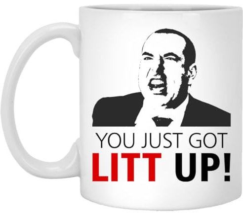 Litt Up Tasse – You Just Got Litt Up – Louis Litt – Harvey Specter – Suits inspirierte Tasse – lustige Tasse – Geschenk – passend für TV-Show, 325 ml