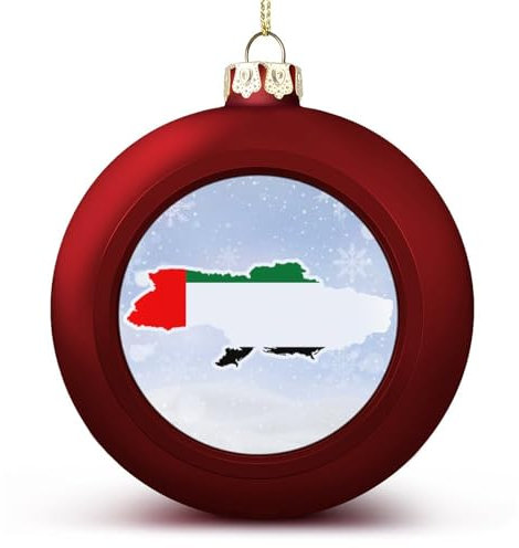 Rote Ukraine Weihnachtskugel, Ukraine Flagge Ball Ornament, Nationalflagge Xmas Ornamente für Weihnachtsbaum Neujahr saisonale Feiertagsdekoration Weihnachtsgeschenke für Freunde