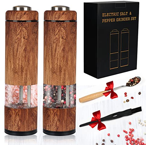 Spacefrog Molinillo SF-890, acero inoxidable, grano de madera