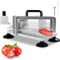 VEVOR Coupe-tomates Commerciale, Trancheuse à Tomates de 6,35 mm, Trancheur pour Tomates Robuste en Acier Inoxydable, avec Pieds Antidérapants, pour Couper les Tomates, les Concombres et les Bananes