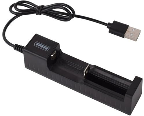 MHADBKH Caricabatteria USB 4.2V 18650 con IC Chip Intelligente e LED di Carica