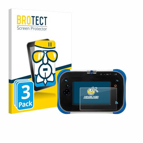 BROTECT (3 Stück Schutzglas für Vtech Storio Max 2.0 Schutzfolie Made in Germany Panzer Folie Glas Displayschutz [Kratzfest 9H, Anti-Fingerprint]