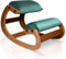 Ergonomischer Kniestuhl, verstellbarer Sitz - Bürostuhl für Schreibtisch, Haltungskorrektur, Premium-Komfortkissen, Schaukelkniestuhl aus Holz (Grün)