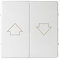 SIMON 82 Tecla Doble Pulsador Persiana Blanco