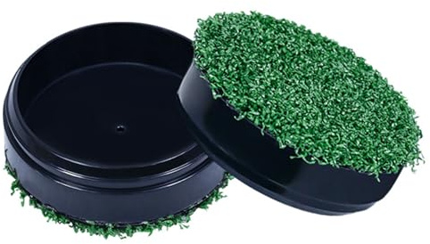 1/2 Stück Golfloch-Abdeckung für grüne Körbchen, simuliertes Gras, für Golf-Übungen, Zug, Hilfslochabdeckung