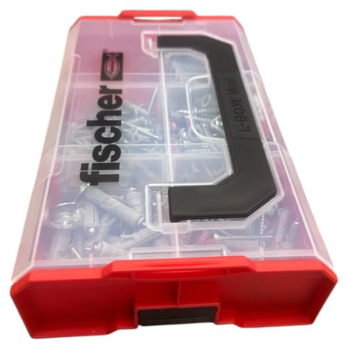 VITFER| Kit Tasselli Muro cartongesso 298pz Fischer SX DuoPower con Viti e tasselli Ganci - Cassetta Organizer - Bussola 10mm e Inserto Avvitatore PZ2 - Fissaggi Resistenti