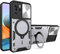JayModCase Funda para Xiaomi Redmi Note 10 Pro 5G Carcasa Cubierta de Cámara Deslizante Soporte de Anillo Giratorio 360° Metálico Protección Militar Antigolpes Case for Redmi Note 10 Pro 5G - Plata
