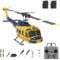 C032 UH‑1 Huey RC Helicopter – 2.4GHz 6CH Flybarless Remote Control Helicopter with Gyro Stabilizer, LED, USB Rechargeable Aircraft for Adults & Beginners (2 Battery)