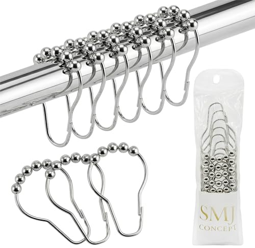Anneaux Rideau Douche INOX Lot 12 – Antirouille – SMJ Concept