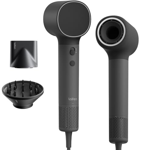 Laifen Neo High-Speed Hair Dryer,200M Negative Ions for Fast Drying | Hairdryer 110,000 RPM Brushless Motor,59dB Quiet & 390g Light, 2 Magnetic Nozzles for Home & Travel，Includes Child Mode