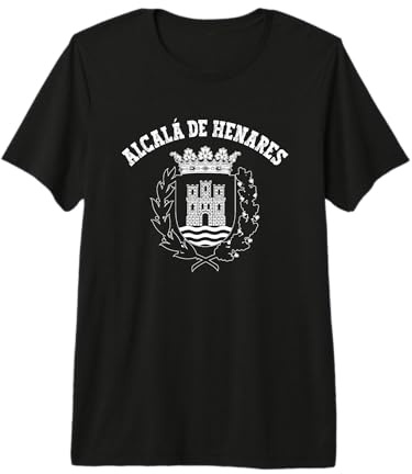 Escudo de Alcalá de Henares Bandera del Orgullo Nacional Camiseta Premium