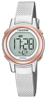 Calypso Montre pour Femme K5736/2 Digital Crush Boîtier en Plastique Multi Bracelet en Plastique Gris