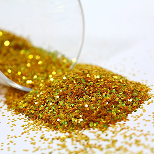 Gold Non-Toxic Large Sparkly Craft Glitter Giant Shaker Tub for Kids 400g by BCreative ®