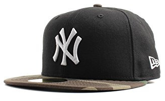 New Era Neyyan Black 59Fifty Cap NY Yankees Schwarz Camouflage, Size:8