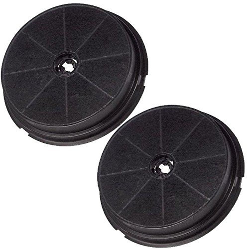 Lot de 2 filtres à charbon de rechange pour hotte Beko CWB6, CWB6550X, CWB9550X, CWB9610X, H-ACK62258