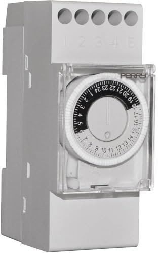 Wallair 1IO0031 Analoge Zeitschaltuhr, Tagesprogramm, 3500 W, IP20