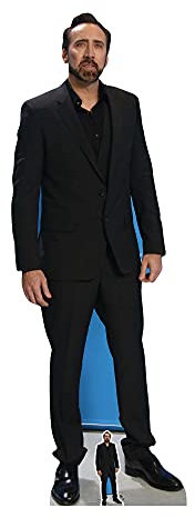 STAR CUTOUTS Ltd Star CS757 Nicholas Cage Lebensgroßer Pappaufsteller Teil Geschenk Dekoration mit kostenlosem Mini-Ausschnitt, solide, mehrfarbig