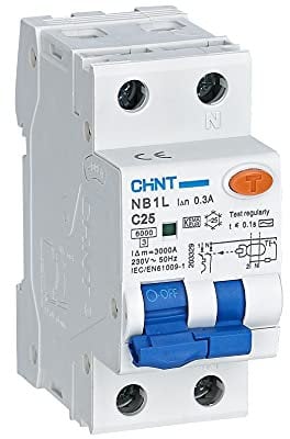 CHINT 51509 NBH8LE-40/C25-1PN-6-AC30-INTER. MAGNETOTERMICO DIFFERENZIALE 1P+N 25