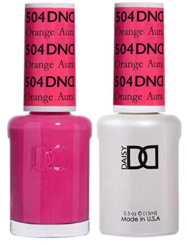DND Duo Gel & Nail Polish Set - Orange Aura 504-2x15ml