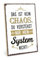TypeStoff Holzschild mit Spruch – DAS IST KEIN CHAOS – im Vintage-Look mit Zitat als Geschenk und Dekoration zum Thema Ordnung - HS-00660