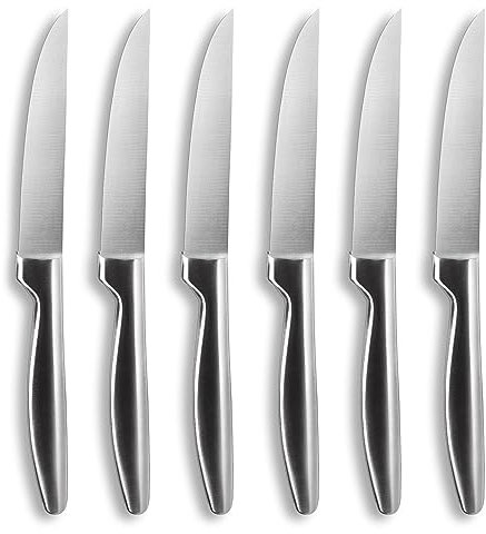 Comas - Cuchillo Chuletero Boj Satin K6 6 piezas Comas 221 mm.