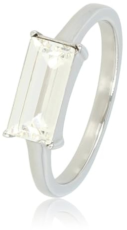My Bendel Stylischer Ringe Für Damen | Kristallstein in Crystal, Grün, Violett in Silber & Gold | Bleibt Schön Und Verfärbt Nicht | Stapelbare Ringe | Mit Luxuriöser Schmuck Geschenkverpackung
