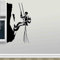QIANGTOU Klettern Wandtattoo Kletterer Vinyl Aufkleber Berge Wandschild Klettern Poster Sport Wand Kunst Geschenk Schablone Schlafzimmer 42x70cm